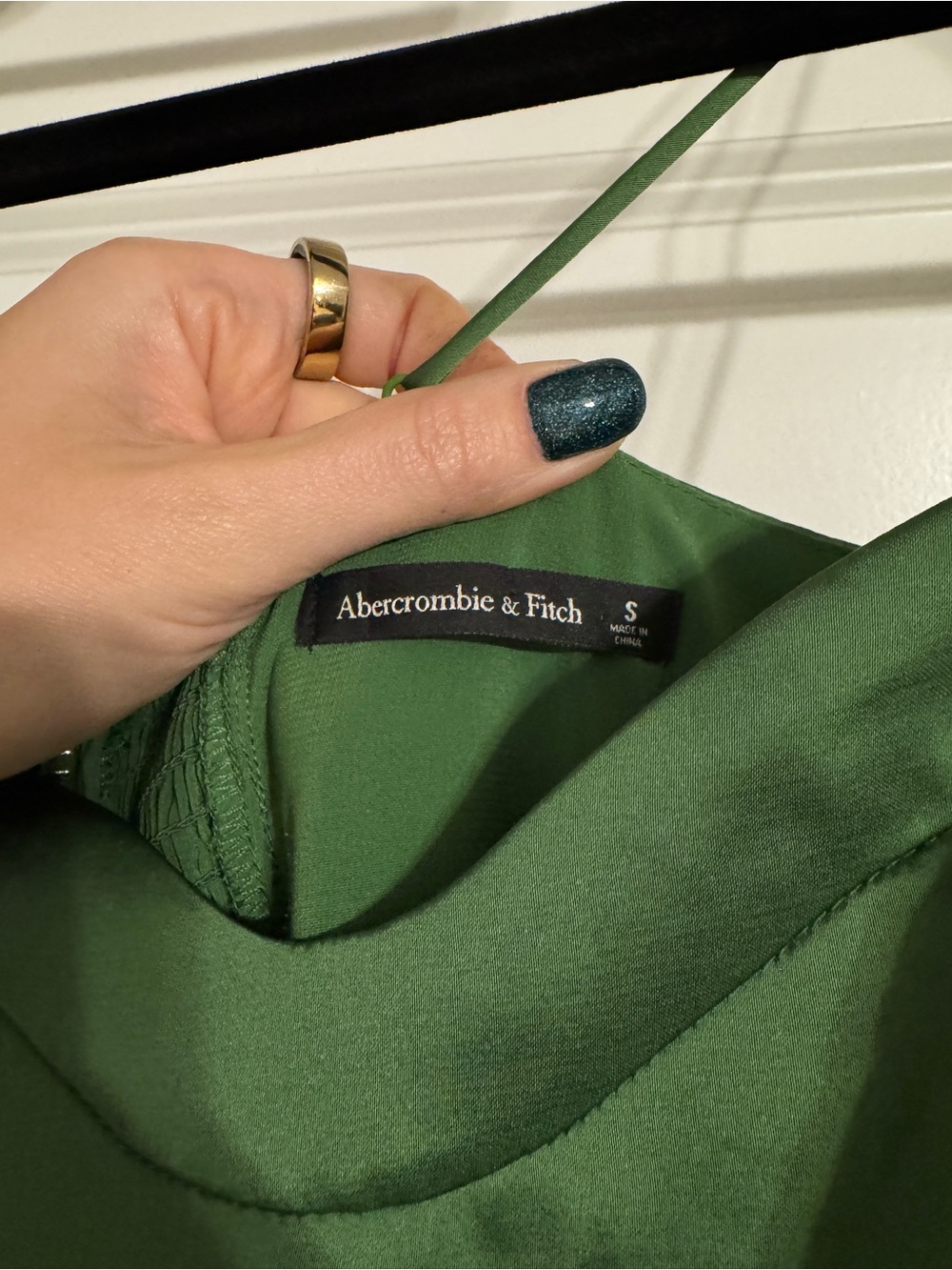 Abercrombie Camille Midi Satin Dress - Picture 7 of 7